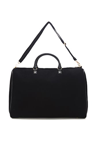 Lulu Dharma Suede Weekender Bags for Women (20L x 14H x 10W Inches) Luxury Suede Travel Duffle Bag with Vegan Leather Handles - Carry-On Luggage with Durable Zipper and Shoulder Strap