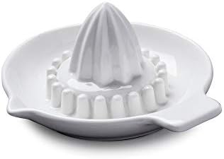 WM Bartleet & Sons 1750 T360 Traditional Porcelain Classic Citrus Juicer/Reamer 16x14cm-White, White