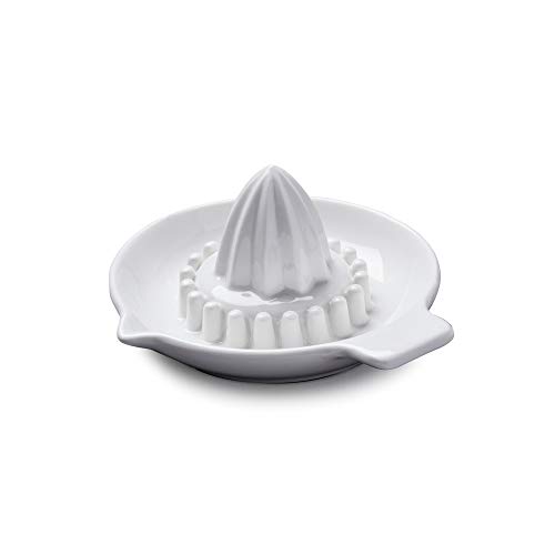 WM Bartleet & Sons 1750 T360 Traditional Porcelain Classic Citrus Juicer/Reamer 16x14cm-White