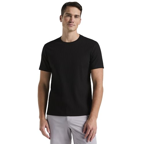 T-Shirt uni à manches courtes pour homme Perry Ellis idéal au quotidien