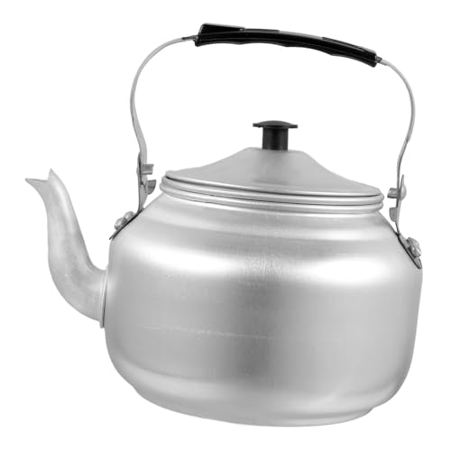 GRIRIW Teapot with Strainer Large Aluminum Kettle Whistle Tea Pot Ideal for Office or Home Classic Design