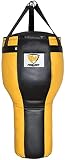 Boxing Angle Heavy Bag - Punching Bag Best for Hook and Upper Cut- UNFILLED (Black and Yellow)