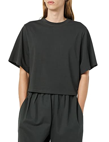 T-shirt Unisexe Ample Coupe Carrée en Jersey Anti-Déformation à Col Rond