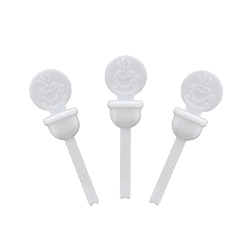 StixToGo White Circle Beverage Plug, Package of 400