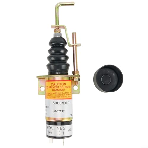 Électrovanne d'arrêt 12V DC solénoïde de carburant compatible Yanmar 1502-12C7U2B2S1 - 8