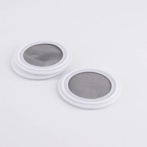 IAGWNNWY 1 Filtro Sanitario in Acciaio Inossidabile 304 di Alta qualità, Diametro Esterno 50,5 mm, Guarnizione in PTFE da 1,5 Pollici for Applicazioni farmaceutiche(150 Mesh)