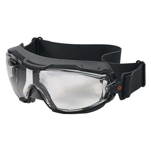 Ergodyne Skullerz Arkyn Protective Dust Safety Goggle, Non-Vented, Anti Fog, Scratch Resistant​, Adjustable Neoprene Strap