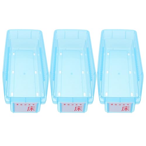 Boîtes de rangement pour remède bleues Yardwe empilables avec compartiments - 2