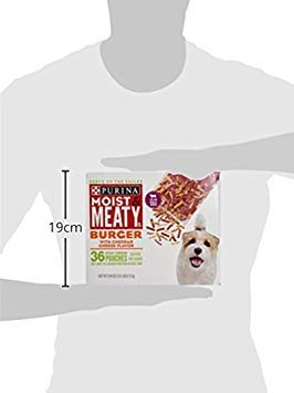 purina moist & meaty dog food, burger with cheddar cheese flavor, 36 pouches, 6 oz each
