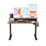 bureau double 8 tiroirs Système de levage électrique : système de levage en acier robuste. Il contient un cadre en acier industriel qui peut supporter jusqu'à 68 kg.