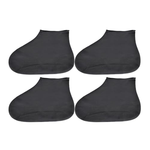 Cubiertas impermeables para calzado iplusmile, 2 pares, de látex, para zapatillas y tacones altos miniatura 1