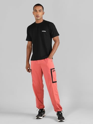 Image of CHKOKKO Men's Regular Fit Mid Rise Designer Track Pant Lower with Pocket