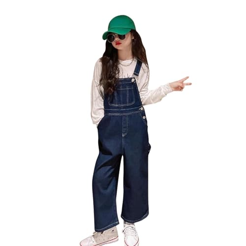 Mono vaquero para niñas de pierna ancha mameluco ideal para el colegio