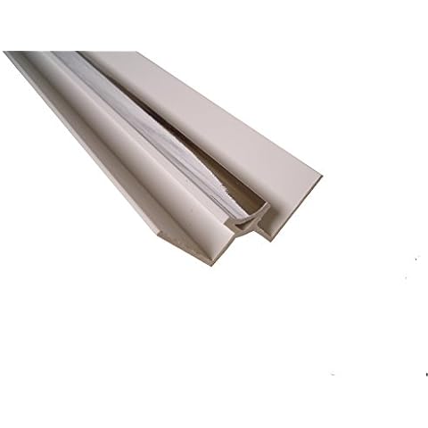 Chrome Panel Trim Perfect for Bathroom Kitchen Shower Wall PVC Cladding Panels splashbacks-10mm Internal Corner Edging Trim-100% Waterproof-Use with Claddtech Adhesive Cover