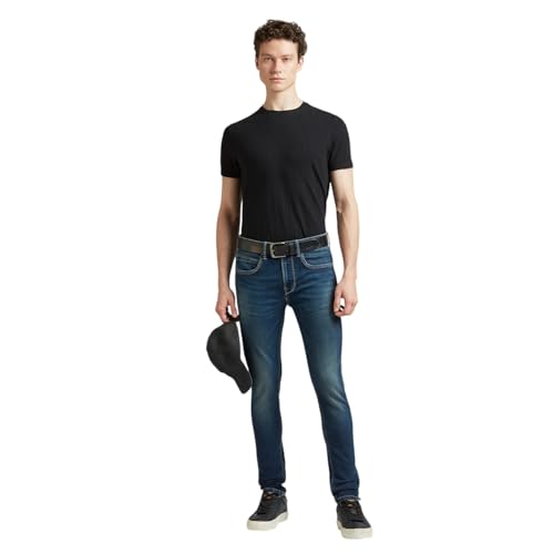Image of Pepe Jeans Men's Tapered Fit Jeans | Mid Rise | Chinox | Jeans for Man