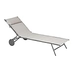Lafuma Miami II Sonnenliege Grau Galet