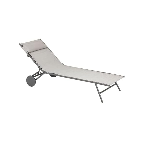 Lafuma Miami II Sonnenliege Grau Galet