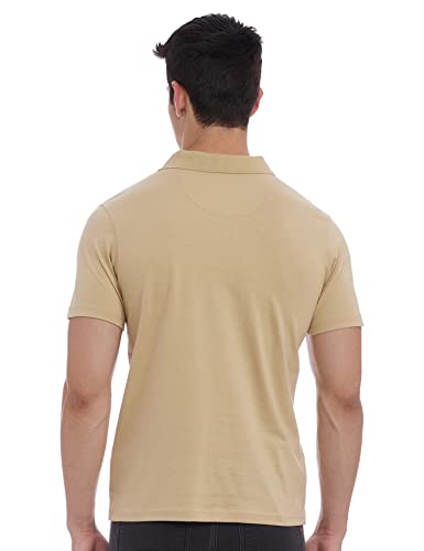 Image of Monte Carlo Mens S.Blue Plain Collar T-Shirt |22203401-167