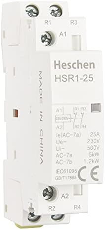 HURRISE Contacteur AC Contacteur Ca 2 Pôles 32A 220V Contacteur