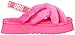 UGG Women's Disco Cross Slide Slipper, Taffy Pink, 8