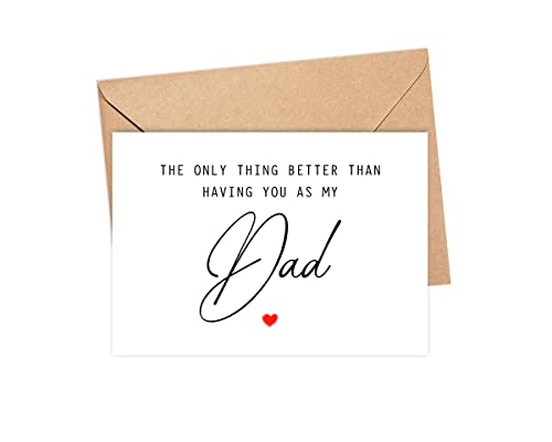 The Only Thing Better Than Having You As My Dad .Is Our Baby Having You For A Papa - Pregnancy Announcement Greeting Card - Dad Card - We're Pregnant Card - Father's Day Gift #TOP20
