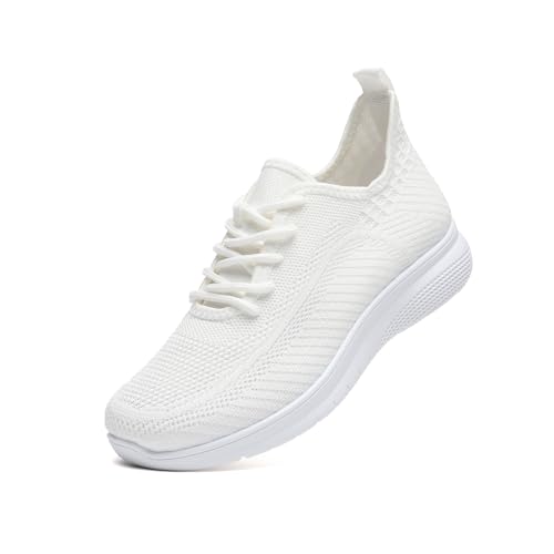 Image of Sneakers for Women Casual Lightweight Standing All Day Tennis Walking Shoes Black Non Slip Work Nursing Shoes