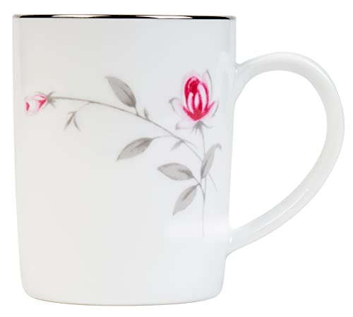 Image of DANKOTUWA, world-class tableware Set Of 2 Luxury Porcelain Coffee Mugs 250Ml With Platinum, Elegant And Durable Cups, Vegan Scratch Resistant Hard Chip Resistant, Gift For Any Occasion (Lasting Rose)