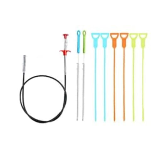 9 Pezzi Stura Lavandini E Scarichi Sturalavandino Stura Tubi di Scarico Sturalavandini Stura Lavandino Wild Tornado Sink and Drain Cleaner Pour ponceuse à bande, limer, affûter et dérouiller