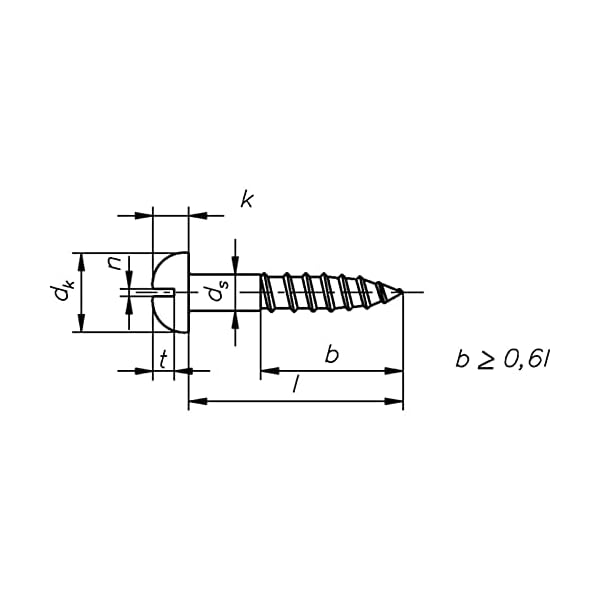 Halbrund-Holzschrauben mit Schlitz, Stahl galv. verzinkt - DIN 96-2 x 10-500 Stück – Bild 3