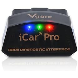 Vgate iCar Pro Bluetooth 4.0 (BLE) OBD2 Fault Code Reader OBDII Code Scanner Car Check Engine Light for iOS/Android | Fault Code Reader, OBDII, Car Check Engine Light, iOS/Android Compatible