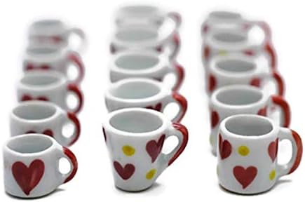 15 Mix Falling in Love Coffee Mug Tea Cup Dollhouse Miniatures Food Kitchen by 1 Shop for You No19 image 3