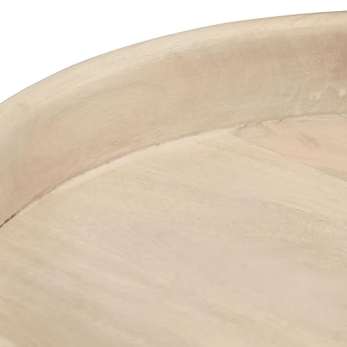 Tables basses rondes bois manguier massif lot de 3 bout de canapé - 6
