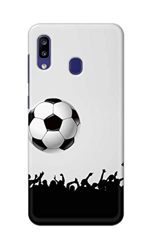 Image of Printed Hard Back Cover Case for Samsung Galaxy A30 Back Cover (Football Icon) -702