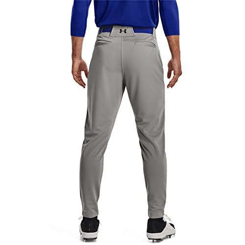 Under Armour Calça masculina de beisebol com perna reta 22, (080) Cinza beisebol / / preto, 3G