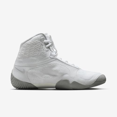Nike Tawa Men's Wrestling Shoes (CI2952-100, White/White/Metallic Silver) Size 10.53