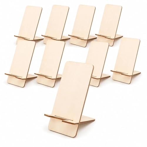 Support de téléphone en bois LOGOFUN pour organiser votre bureau avec élégance