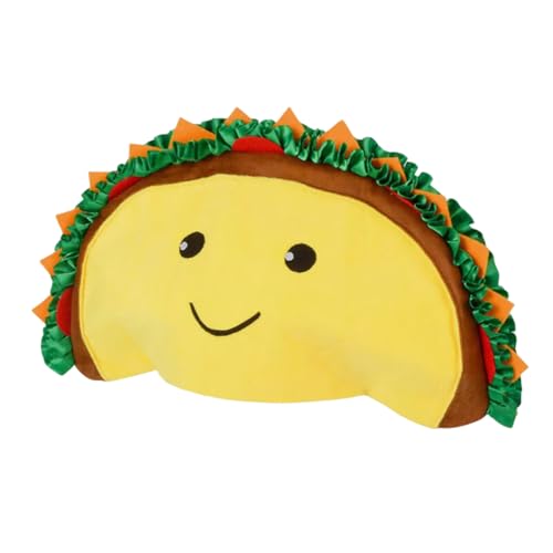 AMISENK Sombrero de hamburguesa con diseño divertido, perfecto para fiestas y celebraciones, cómodo tocado de tela para fiestas