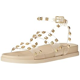 Vince Camuto Women’s Pealan Two Buckle Sandal Flat