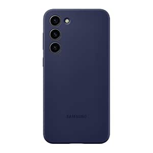 Samsung Galaxy S23 Silicone Phone Case, Protective Cover W/Color Variety, Smooth Grip, Soft and Sleek Design, Us Version, Ef-Ps911Tnegus Case for Mobile, Navy