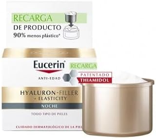 Eucerin Hyaluron Filler Elasticity, Wrinkle Free Night Cream with Hyaluronic Acid and Argan Oil, for Normal and Combination Skin, 50 ml