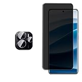 CORONITAS Película de Privacidade 5D para Xiaomi Redmi Note 14 5G, Película Protetora para Câmera, Anti Espião, com Kit de Aplicação