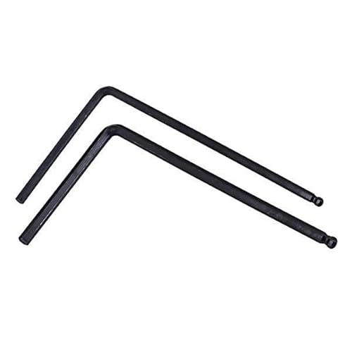 CoudarTitie 2xネック六角レンチ 5mm 4mm エレクトリック/アコースティックギター用 ブラック, 3個
