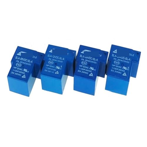 Relé de potencia SLA-05VDC-SL-A de 5 pines y conector T-90 para circuitos electrónicos