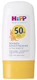 HiPP Babysanft Crema solare viso SPF 50+, senza profumo e impermeabile, ideale per pelli sensibili di neonati e bambini, 30 ml