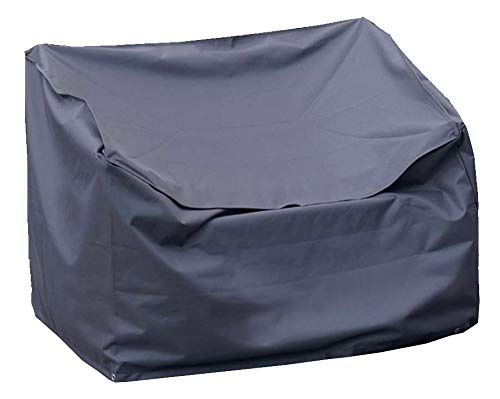 colourliving Schutzhülle Gartenbank Abdeckhaube Bank Gartenbank Abdeckung Robustes 420D Polyester anthrazit für 2 Sitzer und 3 Sitzer Gartenbank (160)