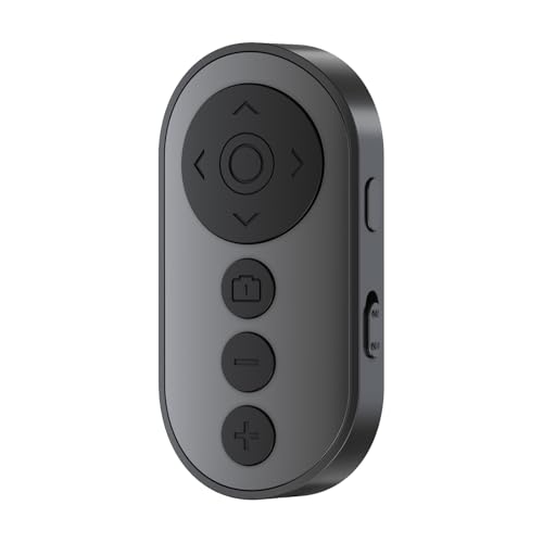 VYVIYON Wireless Camera Remote Control with Zoom/Switch for Photo and Vlogging Compatible with iOS & Android Smartphone, Bluetooth Video Scrolling for Tiktok, Rechargeable Page Turner for E-Book APPS