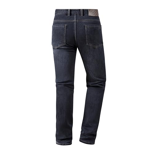 Classic Straight-Leg Men's Jeans Made from Dark Blue Denim Fabric offering Elasticity and Soft Comfort for Everyday wear2