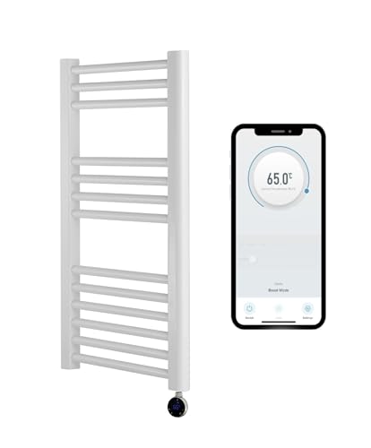 Greened House Electric WiFi Secatoallas Smart Flat 7 días Programable Timer App Compatibilidad (UE) (Blanco, 400mm L x 800mm H)