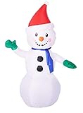 Gemmy Holiday Time Airblown Inflatable Snowman, 4 Feet Tall
