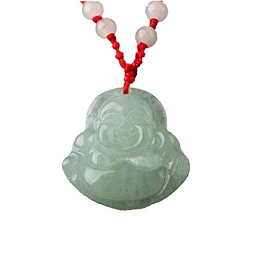 Pendentif Feng Shui Charm Jade pierre porte-bonheur Collier chinois argent Bijoux de Bouddha Décoration